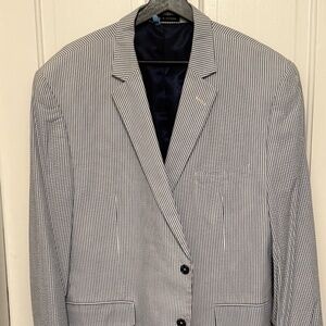 Linea Uomo Seersucker Blazer – Size 48R